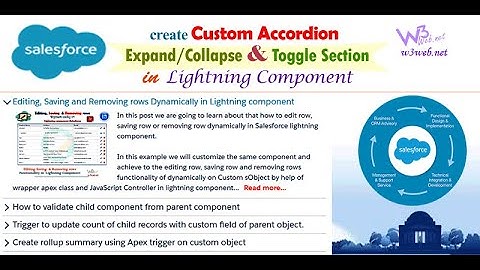 How to Create Custom Accordion Expand, Collapse and Toggle Section in Lightning Component