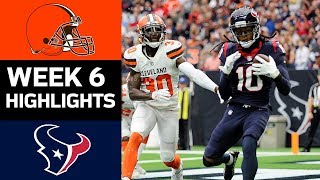 Browns vs. Texans  NFL Week 6 Game Highlights 