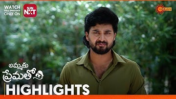 Ammaku Prematho - Highlights of the day | Watch full EP Sun NXT | 17 Oct 2025 | Gemini TV