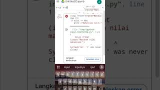 Buatlah Contoh Analisa 1 Kasus, 2 Kasus dan 3 Kasus kedalam rangkaian code python masing² 2 contoh