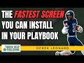 Derek leonards rochester offense their fastest screen