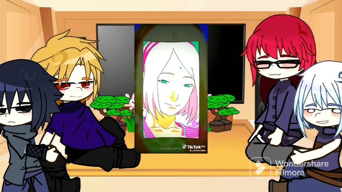 Sakura's, Sasuke e Charasuke react a SasuSaku ⚔️🌸•, Naruto Gacha Club GC