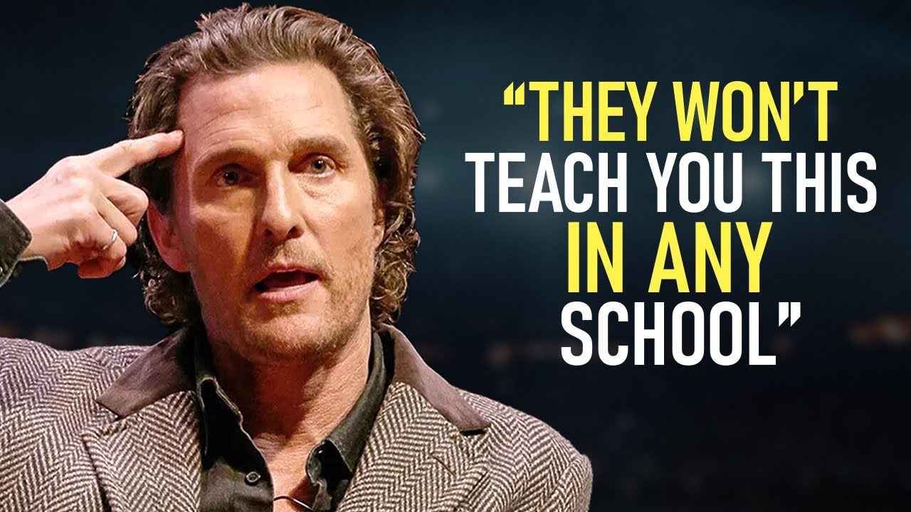 ⁣Matthew McConaughey's Life Advice Will Leave You SPEECHLESS (MUST WATCH)