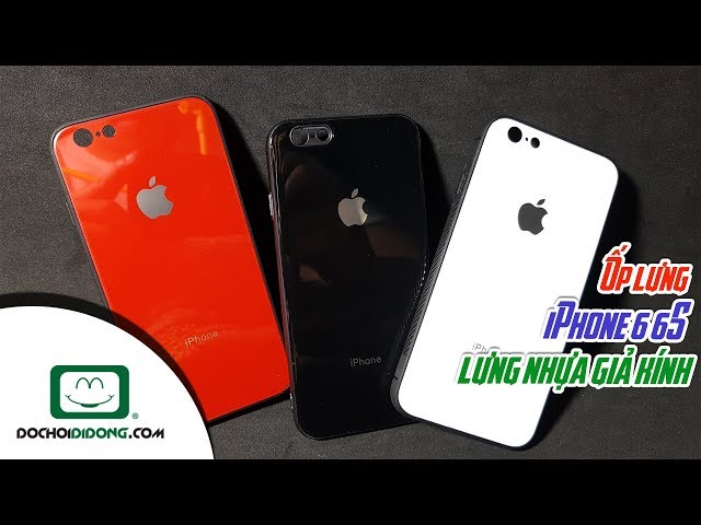 Ốp lưng iPhone 6 6S lưng nhựa giả kính