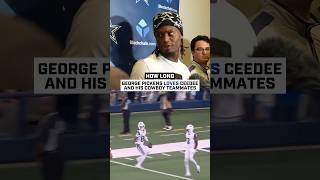 George Pickens LOVES CeeDee & Cowboys Teammates 🥹