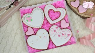 Galletas de San Valentín 💖 PARA PRINCIPIANTES I Biscuiti in forma de inima 🍰