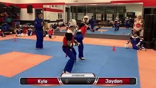 Taekwondo Sparring Session 2 Week 5/9 | With Points & HEADSHOTS | Me vs Jayden