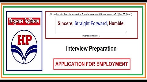HPCL Interview Online Application for Employment | HPCL Interview Guidance | HPCL Interview 2021