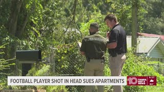 Football player shot in the head sues apartment complexes for allegedly ignoring crime on properties