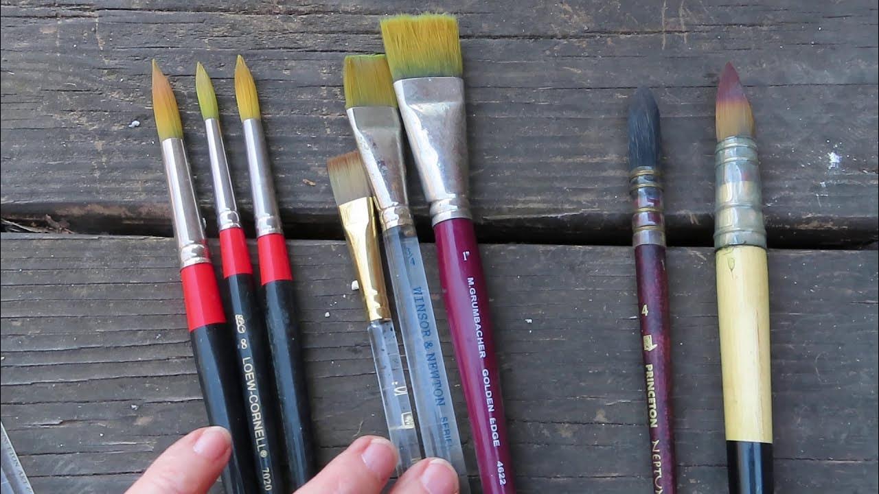 Paint Brushes for Acrylics - What Beginners NEED to Know about Paintbrushes  