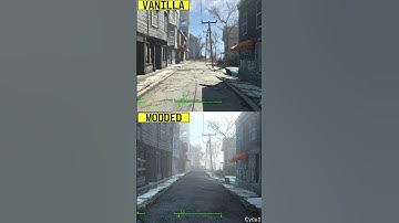 Fallout 4 Vanilla vs 120 Graphics Mod List PC RTX 4080 4K Ultra Graphics Comparison