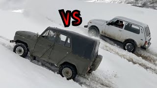 Какая Машина  Лучше по снегу? УАЗ или Нива #Тюнинг | #Niva vs #Uaz avto tuning