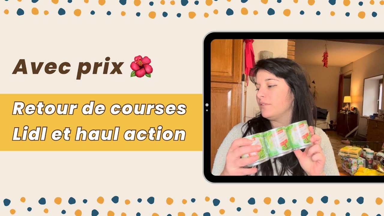 Retour de courses #lidl et haul #action YouTube Retour de courses #lidl et haul #action YouTube