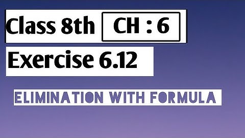 Class 8 Math Solution | Exercise 6.12 | Maths ChitChat