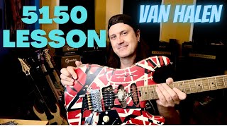 How To Play 5150 By Van Halen - 5150 Lesson