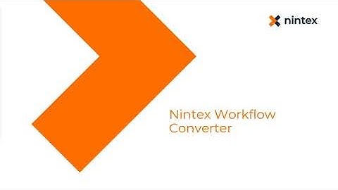 Nintex Workflow Converter