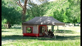 E-Z UP® Camping Cube™ with 10' x 20' Endeavor™ canopy tent screenshot 1