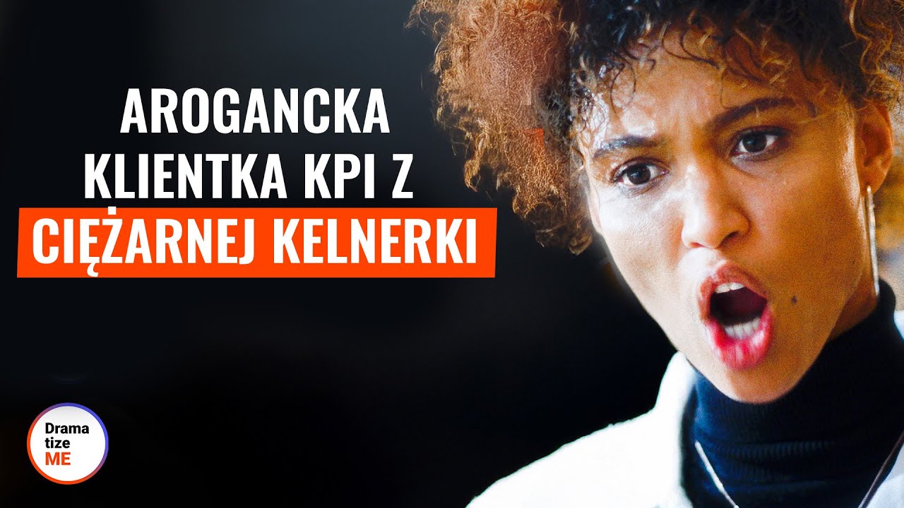 Arogancka klientka kpi z ciężarnej kelnerki | 