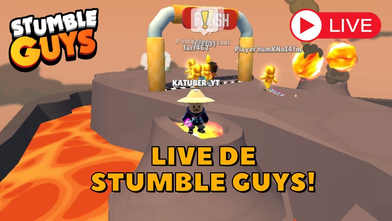 🔥STUMBLE GUYS AO VIVO 🔥 - VEM JOGAR COMIGO !!🔥LIVE ON🔥 