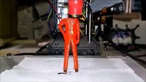 Printrbot Simple 2014 3D Printer_Print Video_Human Figure_01