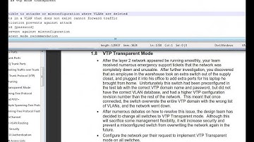 Exam Prep 08 VTP, VTP Transparent Mode