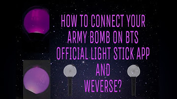 How to connect your army bomb on BTS official light stick app and weverse?
