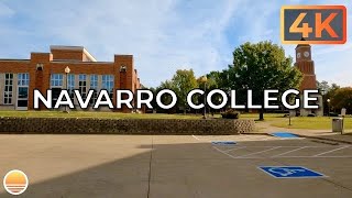 Navarro College Campus in Corsicana, Texas, USA. An UltraHD 4K Real Time Driving Tour.