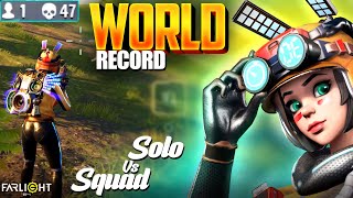 Farlight 84 NEW WORLD RECORD In SOLO Vs SQUAD | 47 Kills At ACE TIER  - Zadoo