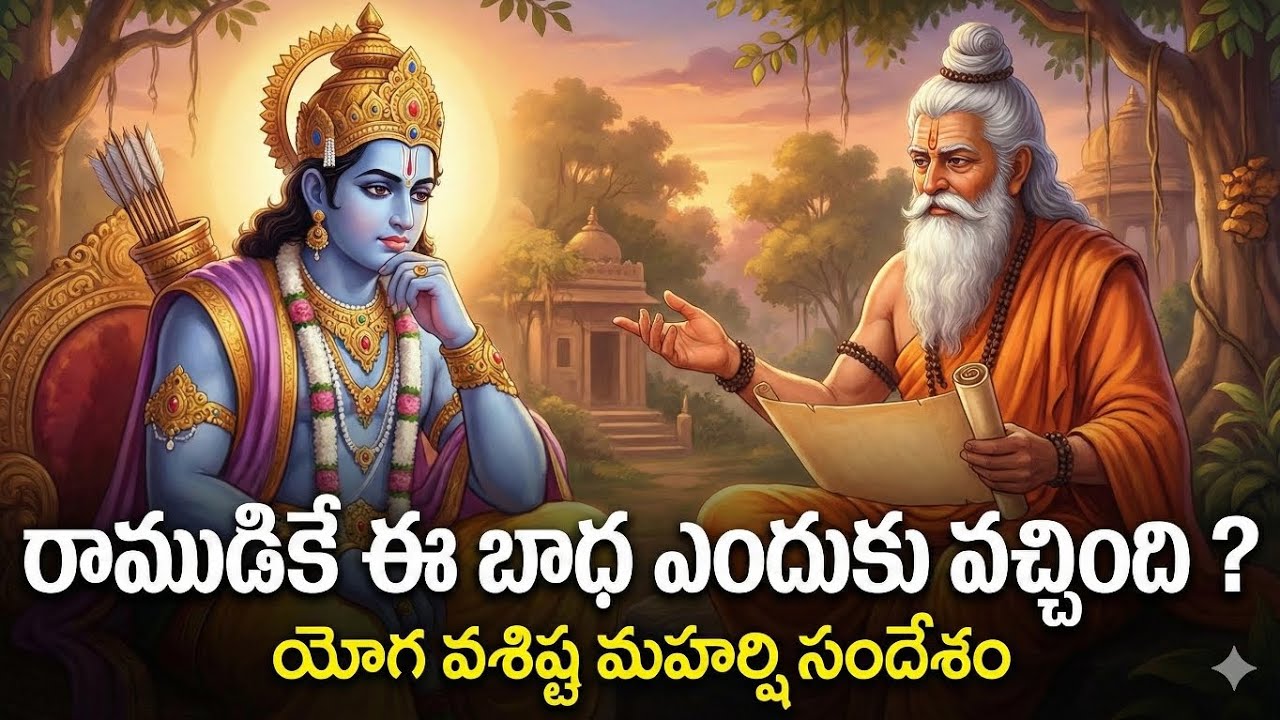 Yoga vashista maharshi!Sri Ramudu ki Bodincha Saramsam!రాముడికే తప్పలేదు బాధ 