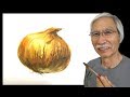 [ Eng sub ] How to paint an Onion | Watercolor Tips  水彩画の基本〜玉ねぎを美味しそうに描くコツ