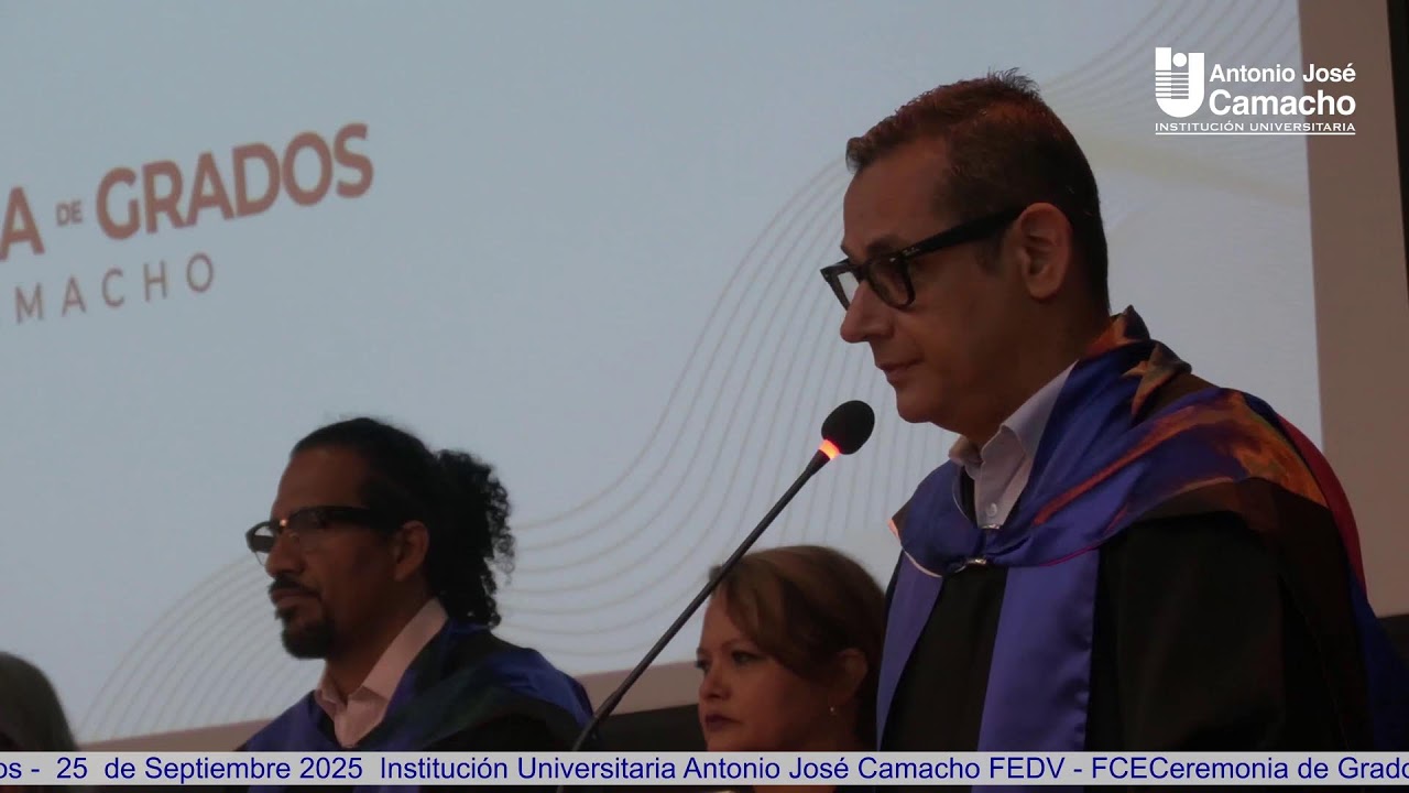 Ceremonia de Grados -  25  de Septiembre 2025  Institución Universitaria Antonio José Camacho FEDV -