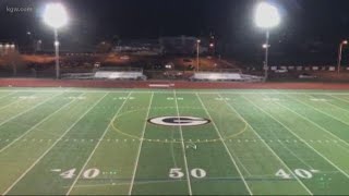 Local high schools honor senior class by lighting football stadiums