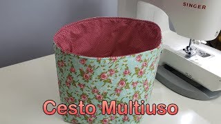 Faça em Casa Cesto Multi uso de Tecido