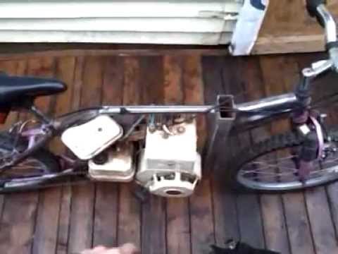 homemade gas powered bicycle