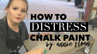 How To Distress Chalk Paint Furniture | DIY Sanding or Antiquing
