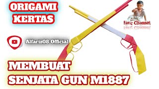 Cara Membuat Origami Gun M1887 FF Dari Kertas | Origami Senjata | Origami Gun | Free Fire