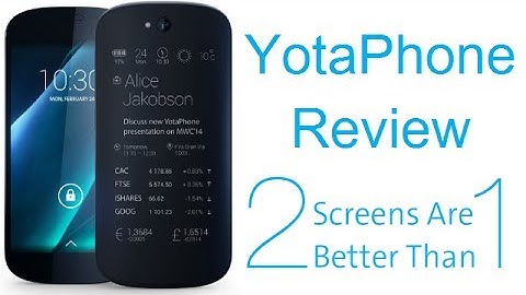 YotaPhone Dual Display Phone Second Generation Hands On Review From MWC 2014