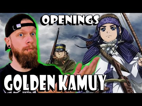 First Time Reacting GOLDEN KAMUY Openings 1 - 4