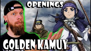 First Time Reacting GOLDEN KAMUY Openings 1 - 4