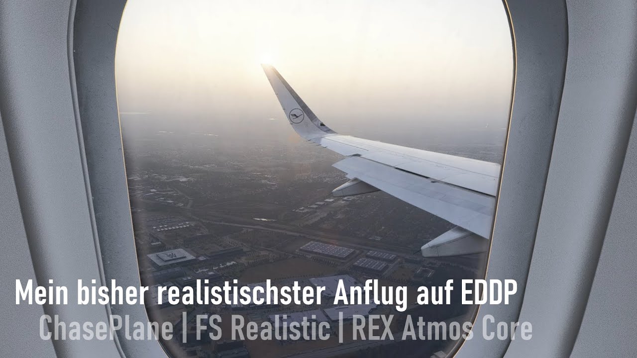 4K | Extremely realistic approach to EDDP | ChasePlane | FS Realistic | REX Atmos Core | MSFS 2024