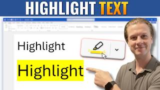 How To Highlight Text in Microsoft Word
