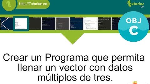 POO + arrays + Objective C (vector con multiplos de tres)