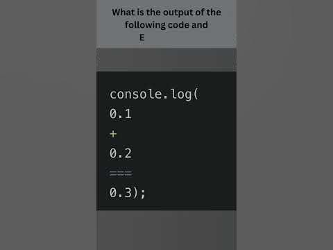 What is the output of the following code and Explain | JAVASCRIPT ...