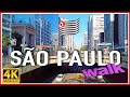 【4K】WALK SAO PAULO BRAZIL 4k video SLOW TV travel vlog Brasil