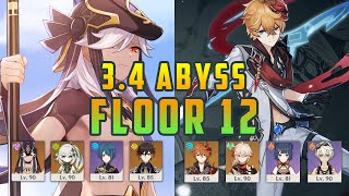 3.4 Spiral Abyss Floor 12 1st February 2023 | Genshin Impact