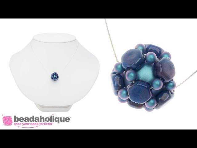 How to Make a Beaded Bead with 2-Hole Honeycomb Beads