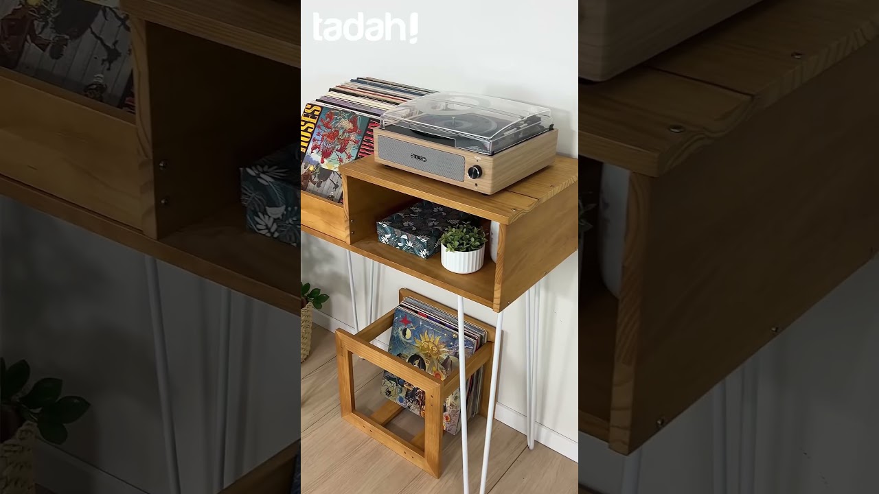 Estante para discos de vinil 