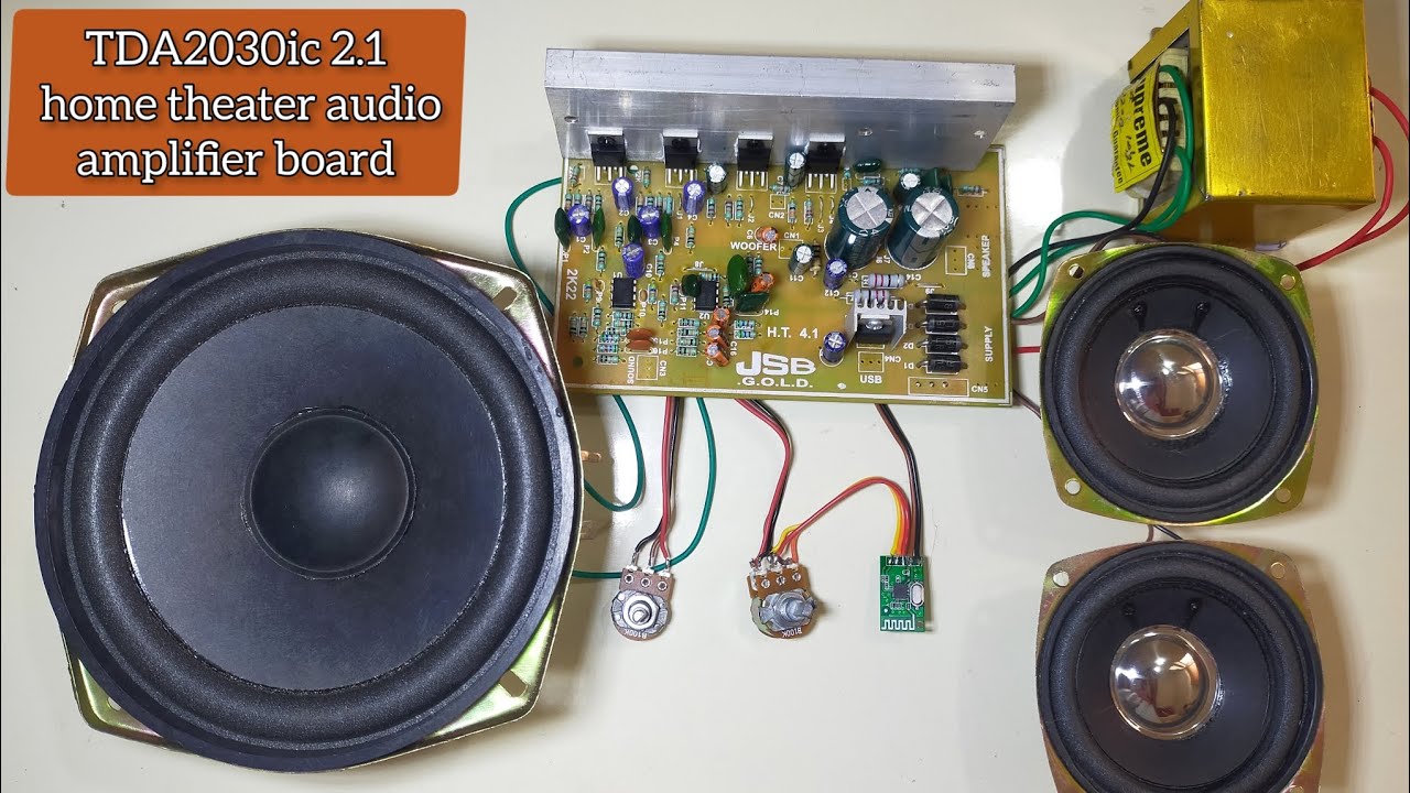 TDA2030 IC 2.1 Home Theater Audio Amplifier Board | #viral #amplifier