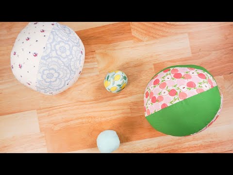 How to Make a Fabric Ball - Free Ball Sewing Pattern