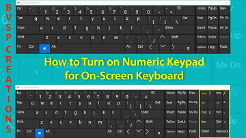 How to turn on numeric keypad for onscreen keyboard | Virtual Keyboard | BVSP Creations